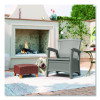 Elements Club Chair With Storage, Supports Up To 300 Lb, 17" Seat Height, 25.25" x 29.75" x 35.5", Dove Gray