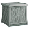 Elements End Table With Storage, Square, 18.75w x 18.75d x 18h, Dove Gray Top, Dove Gray Base