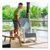 Rocking Chair With Storage, Supports Up To 375 Lb, 17.25" Seat Height, 29.75" x 35" x 40.5", Dove Gray/Ice Cube