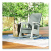 Rocking Chair With Storage, Supports Up To 375 Lb, 17.25" Seat Height, 29.75" x 35" x 40.5", Dove Gray/Ice Cube