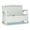Elements Loveseat With Storage, 47" x 29.75" x 35.5", Ice Cube