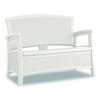 Elements Loveseat With Storage, 47" x 29.75" x 35.5", Ice Cube