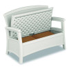 Elements Loveseat With Storage, 47" x 29.75" x 35.5", Ice Cube