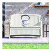 Elements Loveseat With Storage, 47" x 29.75" x 35.5", Ice Cube