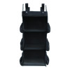 3-Sided Hanging Bag With Shelves For Suncast Commercial Hkc1000/Hkc2000 Housekeeping Carts, 25.4 Gal, 15.7 x 12.4 x 30, Black