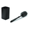 Toilet Brush Caddy Kit, 8" Handle, Black
