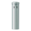 Smokers Ashtray Receptacle Attachment, Stainless Steel, Silver, Black