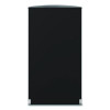 Half Round Metal Trash Can, 9 Gal, Steel, Black
