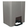 Step-On Trash Can, 23 Gal, Resin, Platinum Metallic