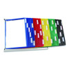 Desktop Reference And Display System, 60 Panels With Assorted Borders, White Base