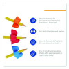 Writing C.L.A.W. Pencil Grip, Small, 1" Long, Assorted Colors, 100/Carton