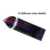 Mechanical Color Pencil Set, 2 Mm, 12 Assorted Lead Refills, Gray Barrel, 72/Carton
