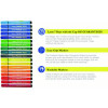 Magic Tri Stix Set, 12 Assorted Colors, 12/Set, 48 Sets/Carton