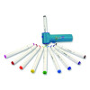 Aircolor Airbrush Kit, (10) Markers/(2) Stencils/(1) Airbrush/(1) Charging Cable, 4 Kits/Carton
