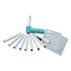 Aircolor Airbrush Kit, (10) Markers/(2) Stencils/(1) Airbrush/(1) Charging Cable, 4 Kits/Carton