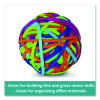 Rubber Band Ball, 2.5" Diameter, Assorted Colors, 250 Bands/Ball, 36/Carton