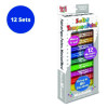 Kwik Stix Tempera Paint Set, Regular Size, 0.7" x 3.5", 12 Assorted Metallic Colors, 12/Pack, 12 Packs/Carton
