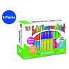 Kwik Stix Tempera Paint Sticks, Regular Size, 0.7" x 3.5", 6 Assorted Neon Colors, 72/Pack, 3 Packs/Carton