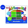 Kwik Stix Tempera Paint Set Classpack, Regular Size, 0.7" x 3.5", 12 Assorted Colors, 144/Pack, 2 Packs/Carton