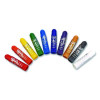 Kwik Stix Tempera Paint Set, Regular Size, 0.7" x 3.5", 10 Assorted Colors, 10/Pack, 12 Packs/Carton
