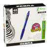 Z-Grip Ballpoint Pen, Retractable, Medium 1 Mm, Blue Ink, Blue/Clear Barrel, 48/Pack