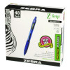 Z-Grip Ballpoint Pen, Retractable, Medium 1 Mm, Blue Ink, Blue/Clear Barrel, 48/Pack