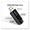 Usb 2.0 Type-A Flash Drive, 32 Gb, Black, 5/Pack