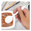 Style Setter Medium Weight Polypropylene Cutlery, Soup Spoon, Plastic, White, 1,000/Carton