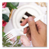 Style Setter Medium Weight Polypropylene Cutlery, Fork, Plastic, White, 1,000/Carton