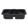 Cleaning Caddy, Compatible With Full Size And Compact Housekeeping Carts, Plastic, Black, 6/Carton
