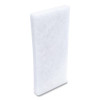 Fine Grade Utility Pad, 4.62 x 10, White, 10/Carton