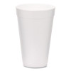 Foam Drink Cups, 16 Oz, White, 500/Carton