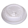 Plastic Lids For Foam Cups And Bowls, Dome, Fits 12 Oz To 24 Oz Hot Cups, White, 1,000/Carton