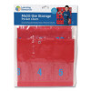 Multi-Use Storage Pocket Chart, 35 Pockets, 13 x 18, Red
