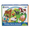 Jumbo Farm Animals, Grades Pre-K To 3, 7 Pieces