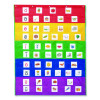 Rainbow Pocket Chart, 10 Pockets, 33.5" w x 42" h, Assorted Colors
