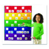 Rainbow Pocket Chart, 10 Pockets, 33.5" w x 42" h, Assorted Colors