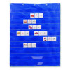 Pocket Chart, 10 Pockets, 33.5 x 42, Blue