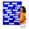 Pocket Chart, 10 Pockets, 33.5 x 42, Blue