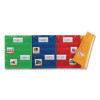 Magnetic Pocket Chart Squares, 7 Pockets, 14" w  x 17" h, Assorted Colors, Set Of 4