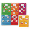 Magnetic Pocket Chart Squares, Classroom/Teacher Organizer Set, 7 Pockets, Assorted Colors, Set Of 6
