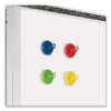 Super Strong Magnetic Hooks, Small, 1.5" Diameter, Assorted Colors, 4 Pieces