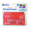 Magnetic Storage Pockets, 9.5" x 1" x 5.5", Assorted Colors, 4 Pockets