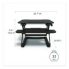 Flexfit Manual Adjustable Desk Converter, 26.7 x 30.8 x 5.9 To 19.6, Black
