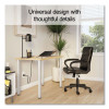 Essentials Writing Table-Desk, 42" x 23.82" x 29.53", Natural Wood/Silver