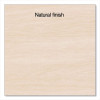 Essentials Writing Table-Desk, 42" x 23.82" x 29.53", Natural Wood/Silver