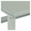 Standard Duty Steel Top Adjustable Height Workbench, 2,000 Lbs, 60 x 30 x 30.88 To 36.88, Gray