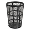 Steel Mesh Corrosion Resistant Trash Can, 48 Gal, Black