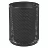 Outdoor Diamond Steel Trash Can, 36 Gal, Black