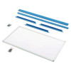 Workbench Whiteboard Panel Kit, Steel/Aluminum, 48"